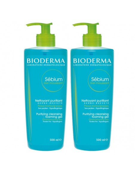 Bioderma Sebium Foaming Gel 500 ml 1+1