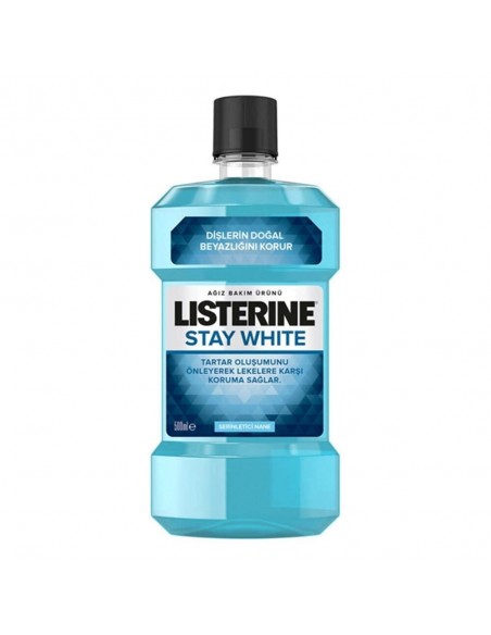 Listerine Stay White Ağız Gargarası 500 ml - Serinletici Nane