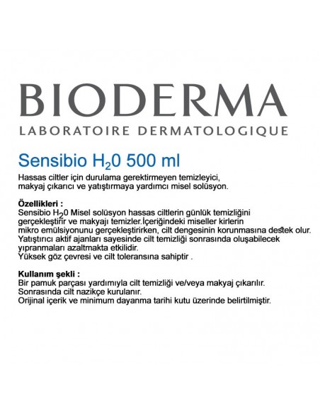 Bioderma Sensibio H2O İkili Set 500 ml + 500 ml