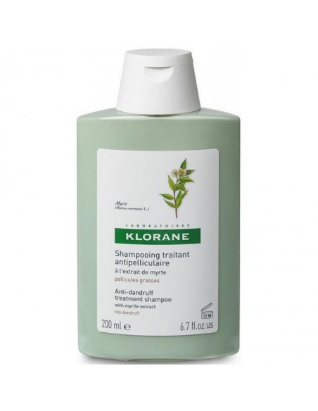 Klorane Myrte Shampoo 200 ml Yaban Mersini Ekstresi İçeren Yağlı Kepeğe Karşı Bakım Şampuanı