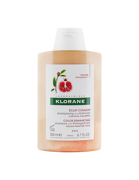 Klorane Grenade Shampoo 200 ml Nar Ekstresi İçeren Boyalı Saçlar İçin Renk Koruyucu Şampuan