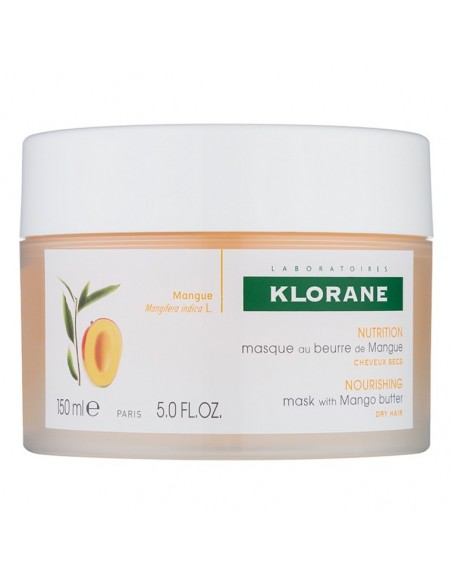 Klorane Mangue Mask 150 ml Mango Yağı İçeren Yıpranmış Saçlar İçin Onarıcı Bakım Maskesi