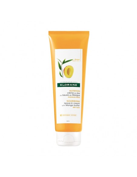 Klorane Mangue Cream 125 ml Mango Yağı İçeren Kuru, Boyalı Ve Yıpranmış Saçlar İçin Durulanmayan Bakım Kremi