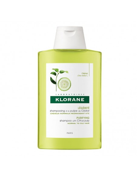 Klorane Cedrat Shampoo 200 ml Turunçgiller Ekstresi İçeren Mat Saçlar İçin Işıltı Verici Bakım Şampuanı