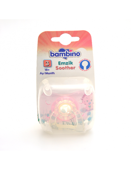 Bambino Slikon Kiraz Uçlu Emzik No 3 T158