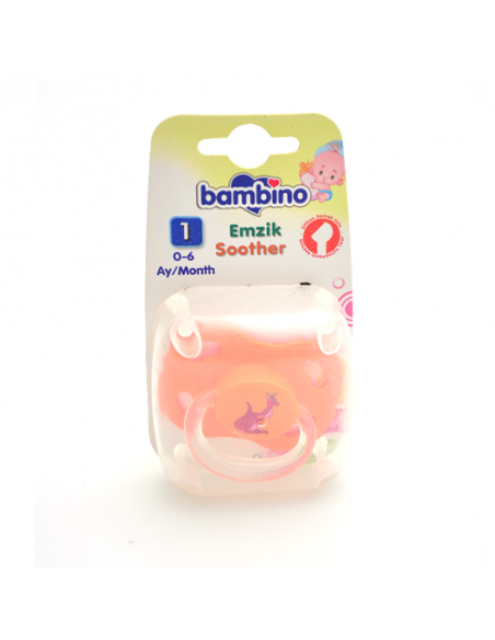 Bambino Silikon Damak Uçlu Emzik No 1 T159