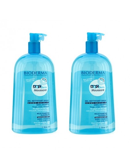 Bioderma ABCDerm Foaming Cleanser 1 Lt 2 Adet