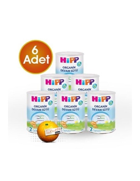 HiPP 2 Organik Combiotik Devam Sütü 350 gr 6 Adet