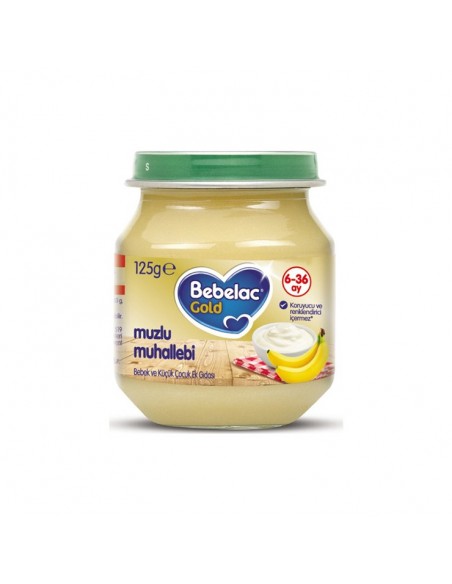 Bebelac Kavanoz Maması Muzlu Muhallebi 125 gr