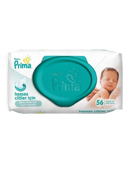 Prima  Pampers Sensitive Islak Havlu Yedek 56 LI