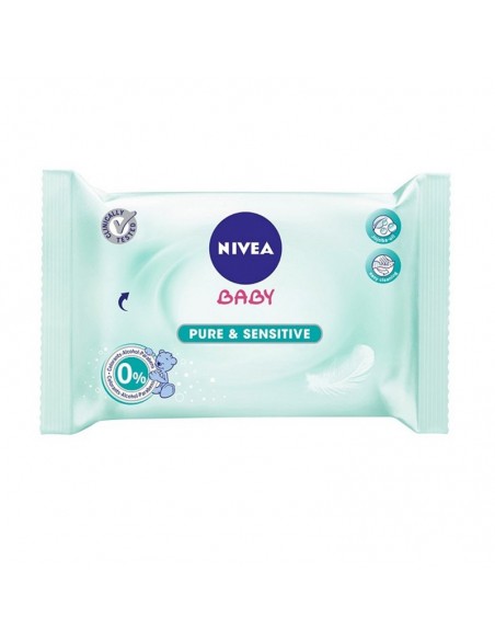 Nivea Pure Sensitive Hassas Ciltler İçin 63'lü Islak Mendil