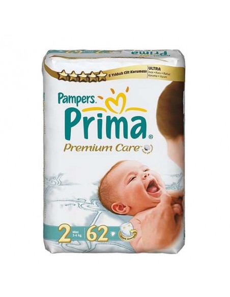 Prima Premium Care Mini 2 Numara 62'li Bebek Bezi