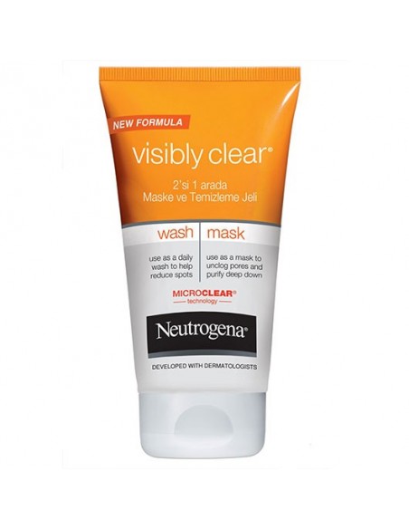 Neutrogena Visibly Clear 2 si 1 arada Maske ve Temizleme Jeli 150 ml