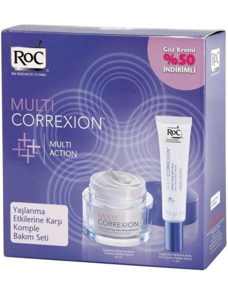 Roc Multi Correxion Yeniliyici Bakım Kremi + Göz Kremi % 50 İndirimli