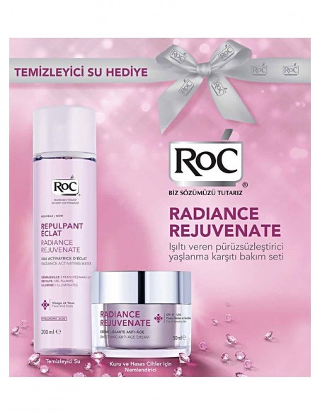 RoC Radiance Rejuvenate Kuru ve Hassas Cilt + Temizleyici Su Hediyeli