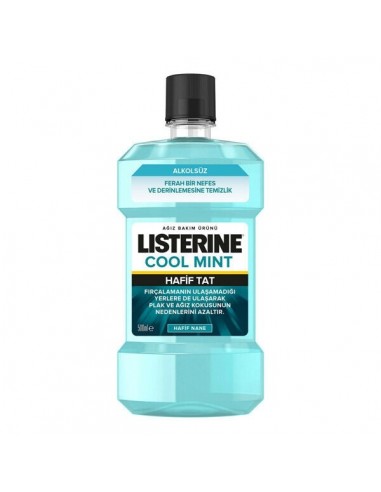 Listerine Cool Mint Hafif Tat Alkolsüz Ağız Gargarası 500 ml - Hafif Nane