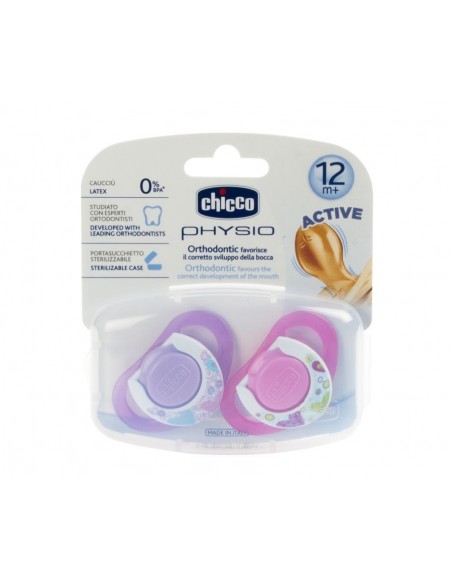 Chicco Physioring Kauçuk Emzik 2 li Pembe 12 M+