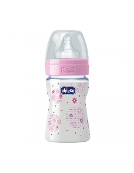 Chicco Biberon 150ml Silikon PP Pembe