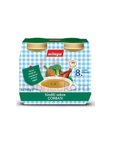 Milupa Hindili Sebze Çorbası 2 X 190 Gr