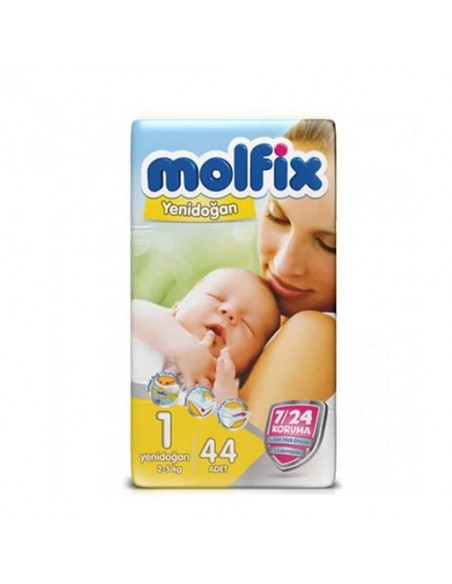 Molfix İkiz Paket 1 Numara (2-5 kg) 44 Adet