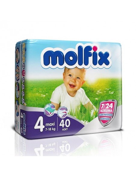 Molfix İkiz Paket 4 Numara  (7 - 18 kg) 40 Adet