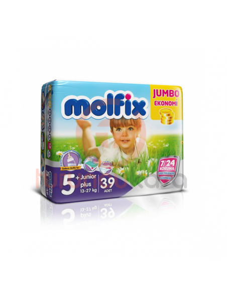 Molfix Jumbo 5+ Numara (13-27 kg) 39 Adet