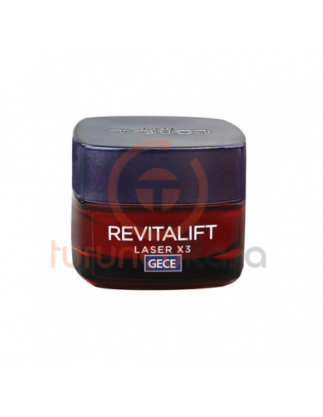 Loreal Revitalift Lazer X3 Yaşlanma Karşıtı Bakım Kremi Gece 50Ml