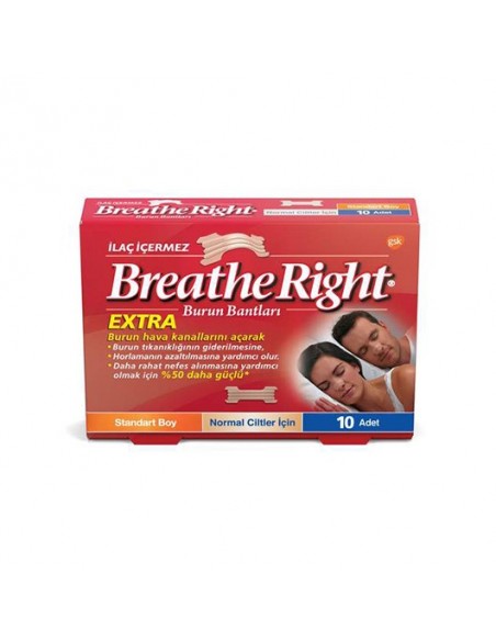 Breathe Right Extra Burun Bandı Standart Boy 10 Adet