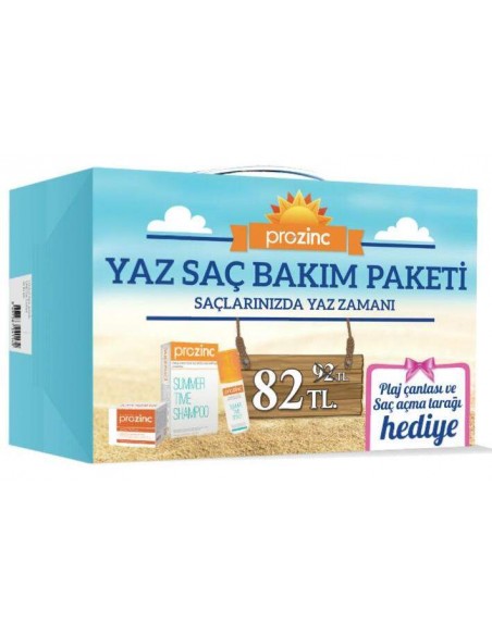 Prozinc Yaz Saç Bakım Paketi - Plaj Çantası Hediyeli