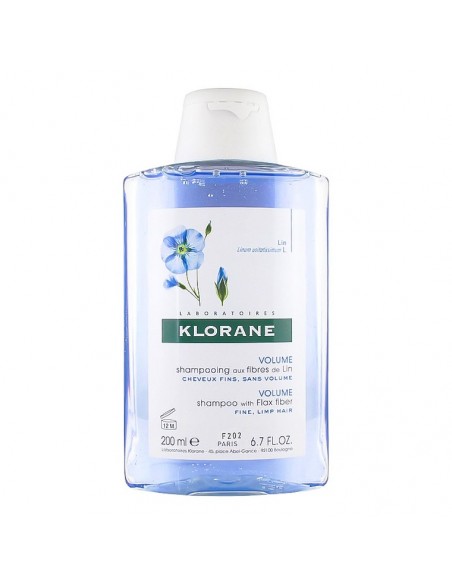 Klorane Lin Shampoo 200 ml Keten Lifi İçeren İnce Telli Saçlar İçin Hacim Veren Bakım Şampuanı