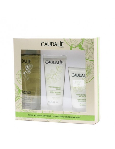 Caudalie Rituel Nettoyant Douceur - Instant Moisture Renewal Trio (Nemlendirici Temizlik Seti)