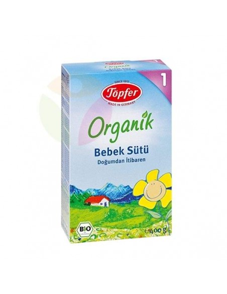 Töpfer 1 Organik Bebek Sütü 400 gr.