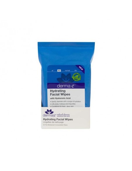 Derma E Hydrating Facial Wipes 25 Adet Temizleme Mendili