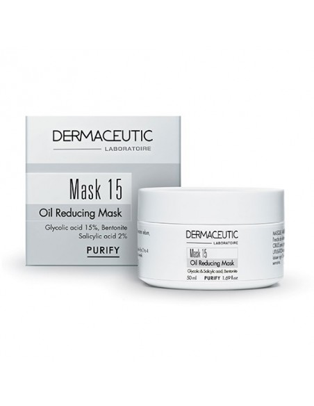 Dermaceutic Mask 15 Oil Reducing Mask 50 ml Yağlı ve Akneli Cilt Kil Maskesi