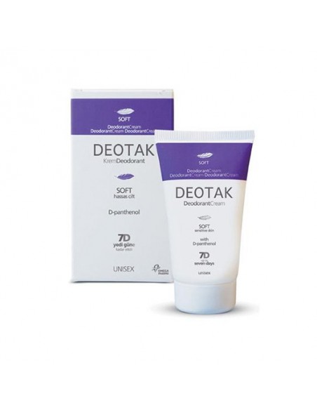 Deotak Soft Hassas Ciltler İçin Krem Deodorant Unisex 35ml