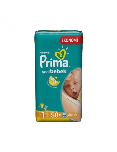 Prima Bebek Bezi Yeni Bebek 1 Numara Yenidoğan Ekonomi Paketi 50 Adet