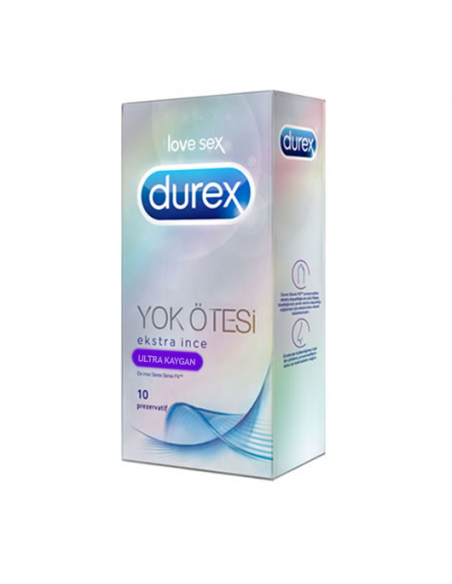 Durex Yok Ötesi Extra İnce Ultra Kaygan 10'lu Prezervatif