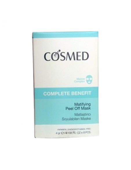 Cosmed Complete Benefit Matifying Peel Off Mask 8x4 ml Matlaştırıcı Soyulabilen Maske