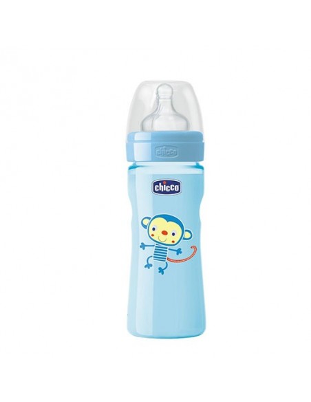 Chicco Wellbeıng PP Renkli Erkek Biberon 250 ml  2m+