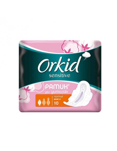 Orkid Sensitive Hijyenik Ped 10'lu Normal Tekli Paket