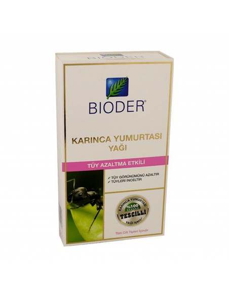 Bioder Bio Epilation Tüy Azaltıcı Karınca Yumurtası Yağı 30 ml