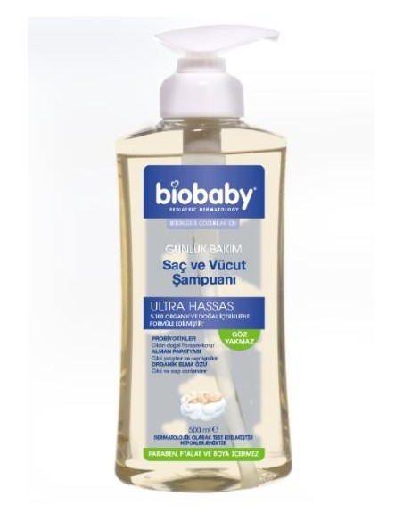 Biobaby Bebek Saç ve Vücut Şampuanı 500 ml