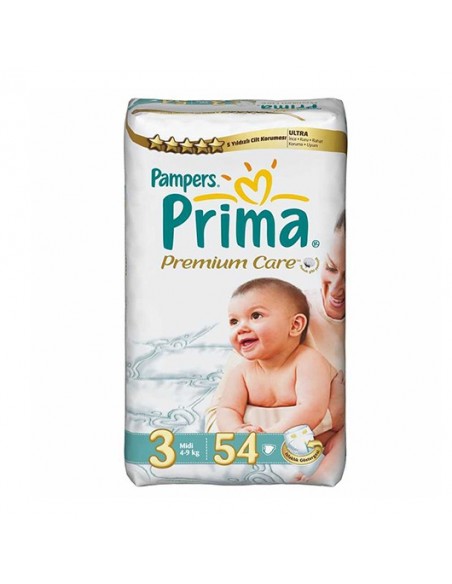 Prima Bebek Bezi Premium Care 3 Beden Midi 54 Adet