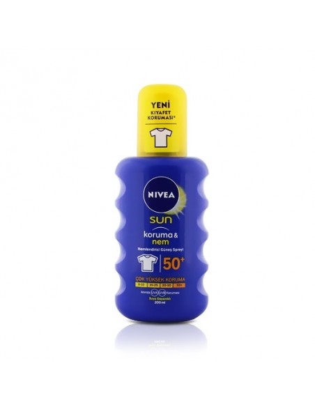 Nivea Sun SPF 50+ 200 ml Koruma & Nem Nemlendirici Güneş Spreyi