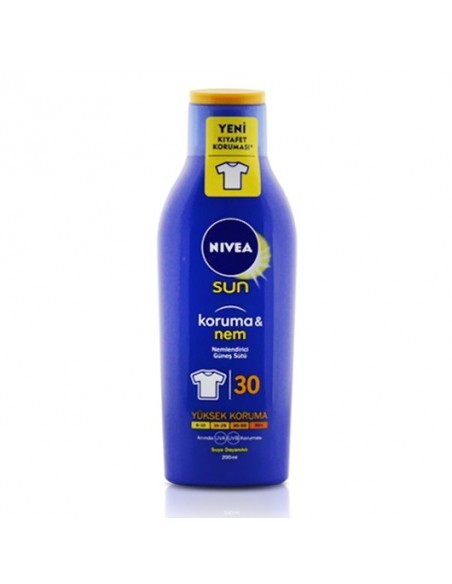 Nivea Sun SPF 30 200 ml Koruma & Nem Nemlendirici Güneş Sütü