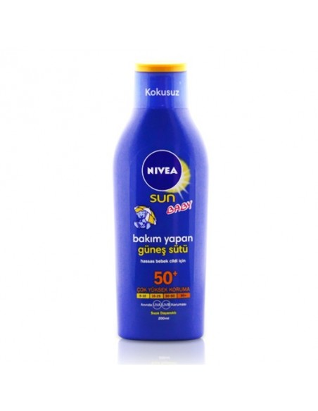 Nivea Sun Baby SPF 50+ 200 ml  Bebek Cildine Bakım Yapan Güneş Sütü