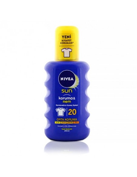 Nivea Sun SPF 20 200 ml Koruma & Nem Nemlendirici Güneş Spreyi