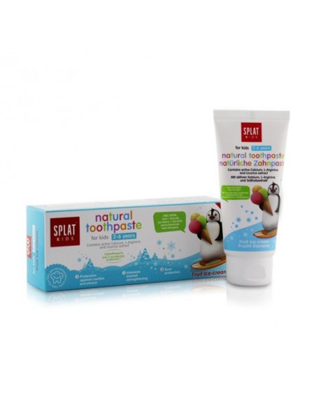 Splat Kids Natural Toothpaste Meyveli Dondurma Tadında 2-6 Yaş Diş Macunu 50ml