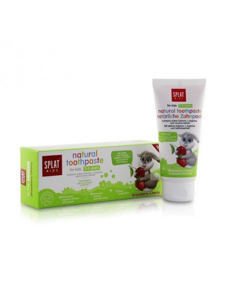 Splat Kids Natural Toothpaste Çilek-Kiraz Tadında 2-6 Yaş Diş Macunu 50ml