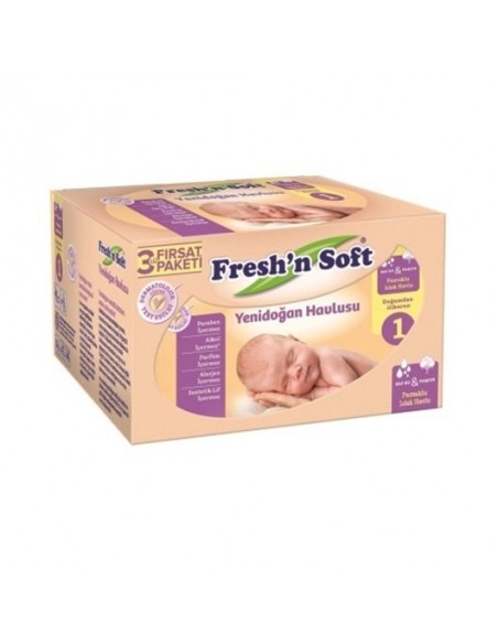 Fresh'n Soft Yenidoğan Havlusu 3lü Fırsat Paketi